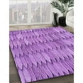 thumbnail image 2 of Ahgly Company Indoor Round Patterned Violet Purple Area Rugs, 4' Round, 2 of 6