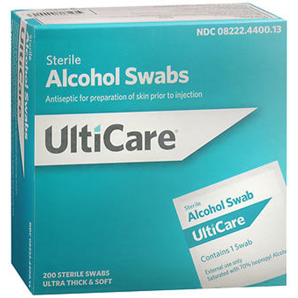 UltiCare Sterile Alcohol Swabs, 200 Count