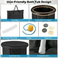 thumbnail image 6 of Costway Portable Ice Bath Tub Multiple Layered Foldable Freestanding Bath Tub Black, 6 of 10