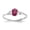 White, variant on Fine Jewelry 14K White Gold Blue Topaz Birthstone Ring for Women Size- 7