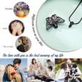thumbnail image 4 of Butterfly Urn Necklaces for Ashes Moonstone / Abalone Shell Butterfly Cremation Jewelry Ashes Keepsake Memorial Urn Locket for Ashes Cremation Necklace for Women Men, 4 of 7