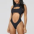 thumbnail image 4 of Sngxgn Womens Swimsuits Training Swimwear Bathing Suits(Black,S), 4 of 6