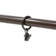 thumbnail image 4 of Urbanest Set of 20 1-inch Metal Curtain Rings with Clips and Eyelets, Fits up to 3/4 Inch Rod, Bronze, 4 of 7