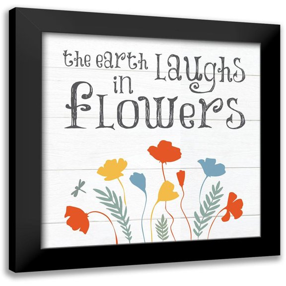 Hogan, Melody 12x12 Black Modern Framed Museum Art Print Titled - Botanical Inspiration Primary 5