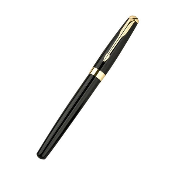 Luxury Metal Signature Ballpoint Pen Black Ink Business Writing Office Supplies