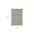 thumbnail image 5 of HomeRoots 544140 5 x 8 ft. Wool Hand Woven Rectangle Area Rug, White, 5 of 9