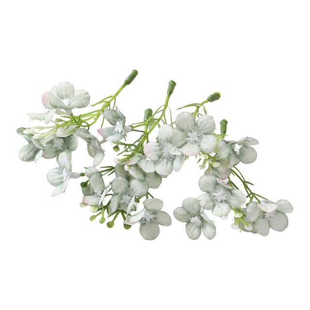MesaSe 10Pcs Artificial Flower Realistic Decorative Exquisite Bridal Headgear Fake Hydrangea Wedding Decor