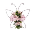 thumbnail image 2 of Generic Butterfly Shaped Wreath with Pastel Berries and Floral Spring Artificial Wreaths for Front Door Decor, 2 of 7