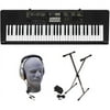 Casio CTK-2400 61-Key Premium Portable Keyboard Package with Samson HP30 Headphones, Stand and Power Supply