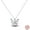 KJN012, variant on 925 Sterling Silver Luminous Firefly & Heart Pendant Necklace for Women - 45cm