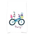 thumbnail image 2 of Simply Daisy 18" x 30" Merry Bird Bike Geometric Print Hand Towel, 2 of 2