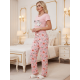 thumbnail image 4 of Pijama De 3 Piezas Mujer Pantalon Short Y Playera A Juego, 4 of 5
