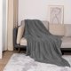 thumbnail image 4 of Manta de franela de terciopelo para sofá - manta decorativa de cuadros suave - 47x79 pulgadas gris o café - manta sofá cama cómoda para todas las estaciones, 4 of 6