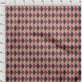thumbnail image 4 of oneOone Cotton Poplin Twill Pink Fabric Check Argyle Fabric For Sewing Printed Craft Fabric By The Yard 56 Inch Wide, 4 of 5