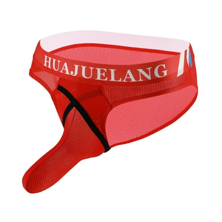 HUPOM Cotton Underwear For Women Womens Silk Underwear Medium waist Comfort Waist Solid Boxer Briefs Red L