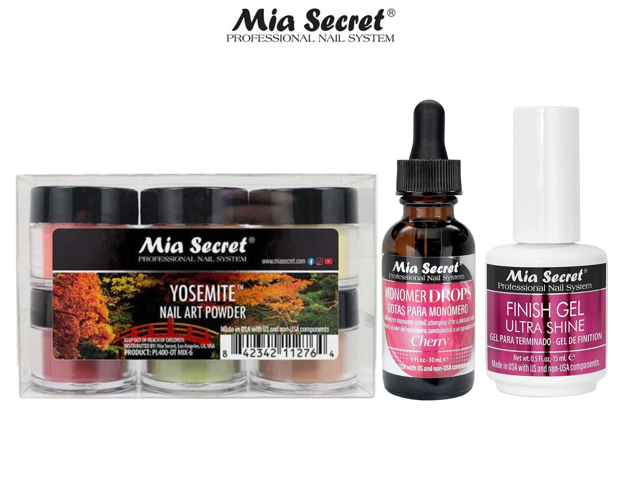Mia Secret Yosemite + (FG-01) + Monomer Drops(Cherry)
