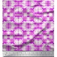 thumbnail image 1 of Soimoi Modal Satin Fabric Geometric Tie-Dye Print Sewing Fabric Yard 42 Inch Wide, 1 of 4