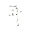 thumbnail image 2 of Elegant Kitchen & Bath FAS-9001PCH George Complete Shower Faucet System with Rough-in Valve, Chrome, 2 of 10