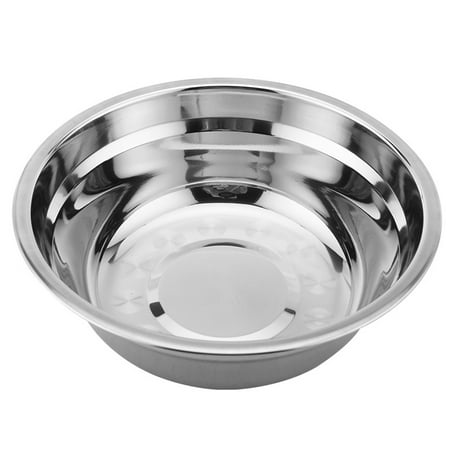 

26cm Stainless Steel Basin Mixing Bowl Thicken Heavy Duty Deeper Edge Mirror Finish Salad Bowl Xemplaro