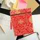 thumbnail image 5 of Funda de tela de seda para libros budistas zen, funda para Biblia, organizador de bolsillo con escrituras confucianas, bolsa de almacenamiento para libros de iglesia, sobre rojo, 5 of 7