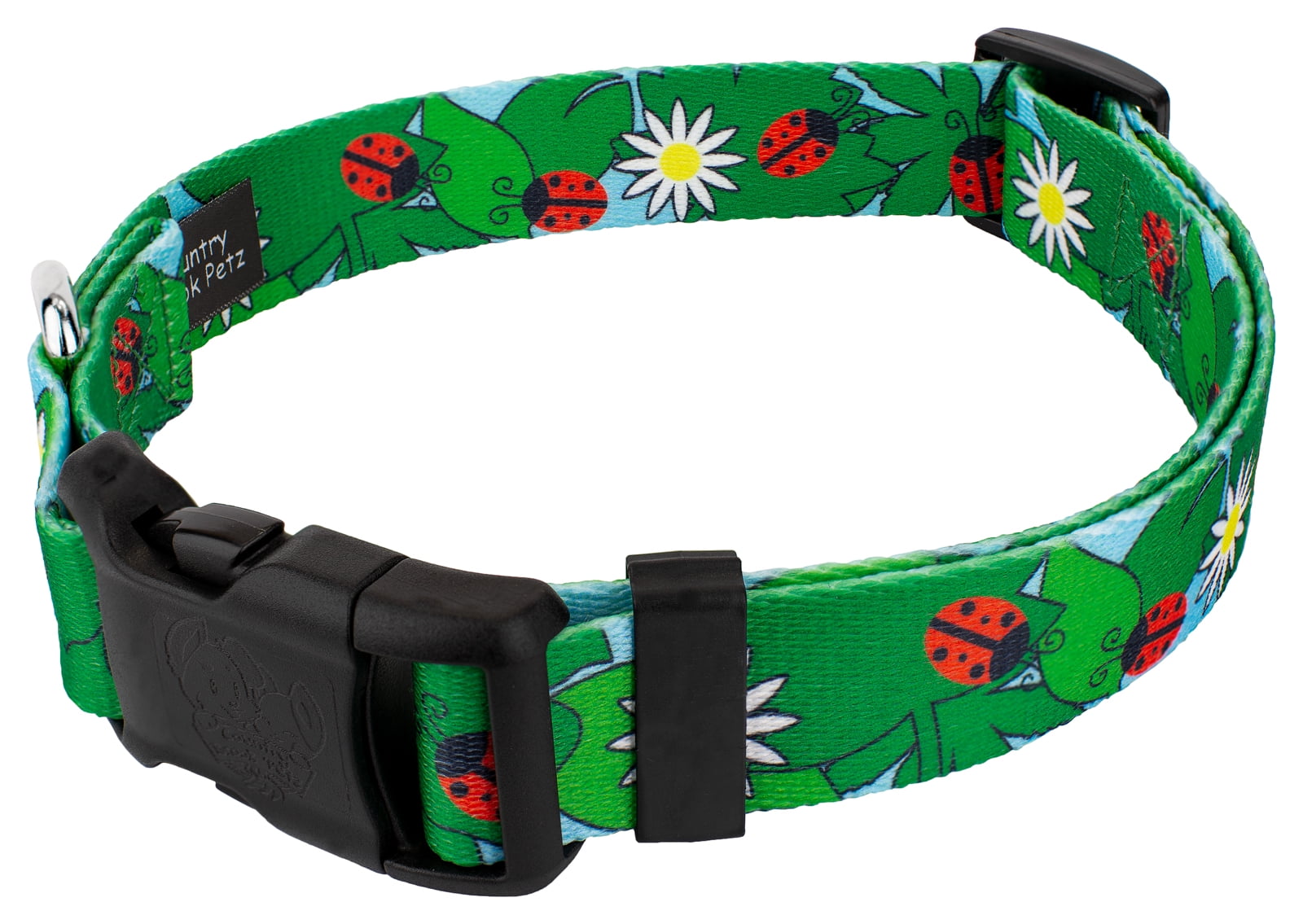 Country Brook Petz® Ladybug Picnic Everyday Dog Collar and Leash, Large