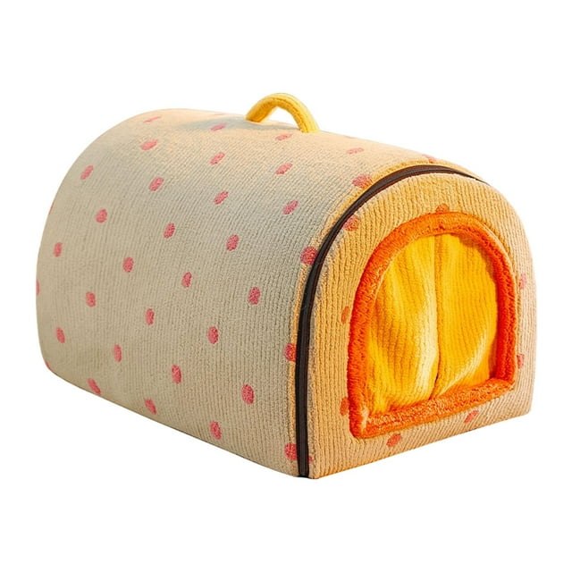 Almencla Lit de Grotte pour Chat Maison pour Chien Tente pour Animaux Nid Fond Antidérapant Chenil Chaud Réutilisable Portable pour Cour Arrière Intérieur Extérieur Chiot TG Bleu Cyan