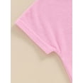 thumbnail image 6 of Bslissey Toddler Kids Girls Swim Cover Up Solid Color Short Sleeve Zipper Hooded Bathrobe Little Girls Casual Summer Bathing Suit Beach Cover-up 1T 2T 3T 4T 5T 6T 7T 8T, 6 of 9