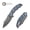Blue/White/Black, variant on CIVIVI Pentad Pocket Knife Folding Knife with 3.48" Black Stonewashed Nitro-V Blade Teal Green G10 Handle C24068-2