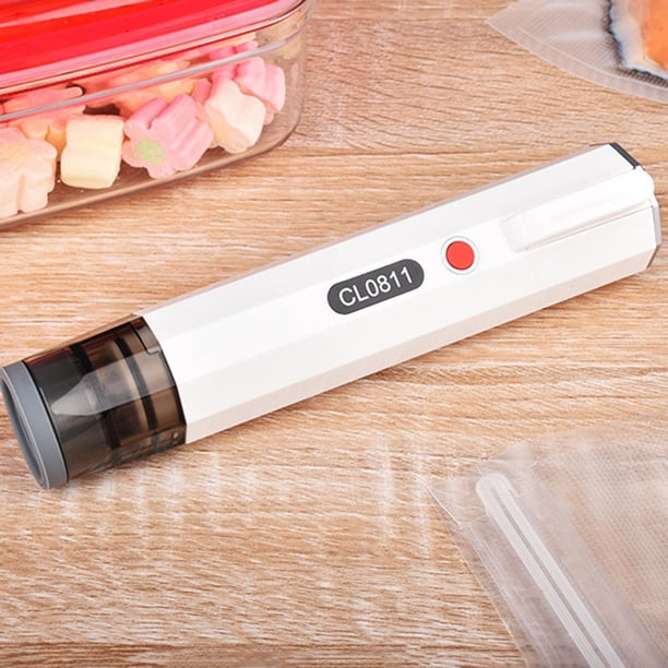Sellador de vacío de mano Soledad Kit de inicio fácil de limpiar de sellado de aire portátiles s par blanco