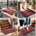 thumbnail image 4 of Tapis de Porte d'Entrée Extérieur 29.5x17, Imperméable et Robuste pour Porte d'Entrée, Tapis d'Entrée en Caoutchouc Antidérapant pour Garage Patio, Rouge, 4 of 5