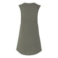 thumbnail image 3 of Ladies' Flowy Scoop Muscle Tank - OLIVE SLUB - L, 3 of 5
