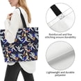 thumbnail image 4 of Bingfone Canvas Tote Bag For Women With Inner Pocket Aesthetic Cute Shopping Tote Bags Reusable Grocery Bags-Astronauts In Sport, 4 of 9