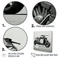 thumbnail image 3 of Designart "Roadster With A Minimalist Touch" Motorcycle Wall Decor, 3 of 7