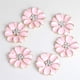 thumbnail image 3 of 10 botones de metal con diamantes de imitación y flores para bodas, adornos de fondo plano para álbumes de recortes Rosado, 3 of 9