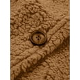 thumbnail image 6 of Fangasis Ladies Outwear Long Sleeve Jacket Cardigan Coat Women Loose Fluffy Party Coffee 5XL, 6 of 8