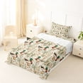 thumbnail image 5 of Erosebridal Wild Mallard Duck Twin Sheet Sets,Rustic Plant Flowers Bedding For Men Women 3 Pieces, 5 of 6