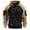 Khaki, variant on RYDCOT Men's Color Block Hoodie-Full Zip Ultimate Midweight Fleece Hoodie Zip up Sweatshirts Workout Jackets with Kanga Pocket Black