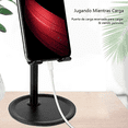 thumbnail image 4 of Soporte Escritorio Tablet Porta Celular Base Aluminio Lujo Xtellar Color Negro, 4 of 4
