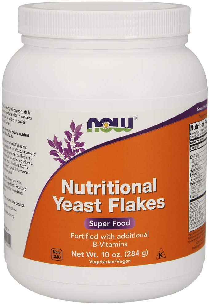 NOW Supplements, Nutritional Yeast Flakes Fortified with Additional B