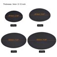 thumbnail image 2 of Uxcell 4" 6" 8" 10" Round Plant Coasters Felt Reversible Pad Mat, Black 16in1 Set, 2 of 5