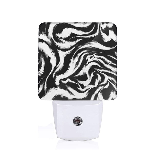 Balery Leopard And Zebra 2 Luz Nocturna LED con Sensor Automático, Enchufe con Sensor Crepuscular, Luz Suave de 0.5W para Dormitorio, Pasillo, Baño-EU