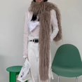 thumbnail image 6 of lanema Faux Furs Scarf Winter Warm Neck Wrap Furry Collar Scarf for Office Daily Wear, 6 of 13