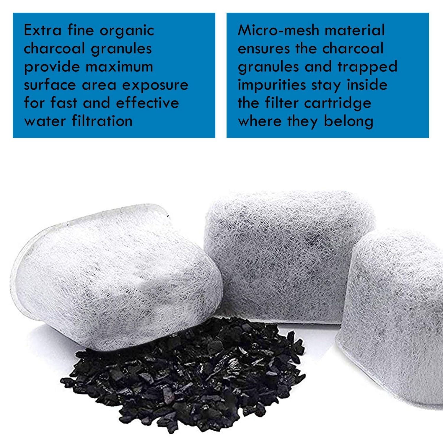 Koolatron Filtres à Eau Charbon Universels pour Machines à Café, Paquet de 12, Purifie l'Eau pour un Meilleur Goût