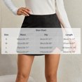 thumbnail image 3 of Amkhujs Womens Mini Skirts with Shorts Trendy Elegant Work Shirt Curved Hem High Waist A Line Skirt with Zipper,Black,XL, 3 of 8