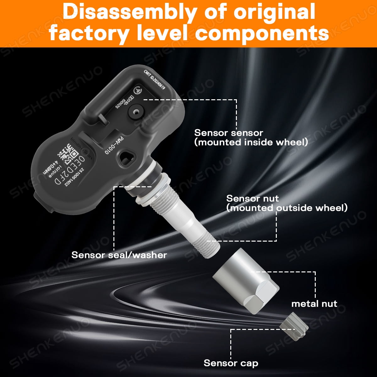 4 Pcs TPMS Tire Pressure Sensor 315MHz, Compatible with Toyota Camry, Corolla, Avalon, Yaris, Prius, For Lexus Models, OEM 42607-06020, PMV-C010
