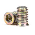thumbnail image 3 of Carbon Steel, Hexagon Threaded Insert Nuts For Wood Furniture, 3 of 3