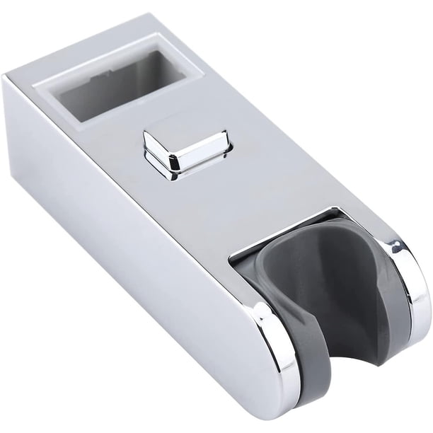 Soporte de ducha de mano reemplazable, cabezal de ducha ABS cromado, altura ajustable, barra deslizante para ducha, soporte para cabezal de riel, soporte de repuesto para baño, ducha de mano