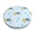 thumbnail image 2 of Lsque Cartoon Turtle Round Bar chair cushion covers Velvet Fabric Premium Comfort Protects from Scratches and Stains for 14-17 Inch Chair- 13 inch, 2 of 7