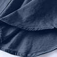 thumbnail image 5 of Admvng Womens Hooded Denim Shirt Jacket Long Sleeve Chest Pockets Button Solid Lightweight Jean Shacket Casual Fall Outerwear, 5 of 8