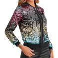 thumbnail image 4 of Women's Sequin Panel Multicolor Metallic Style Jacket, 4 of 5